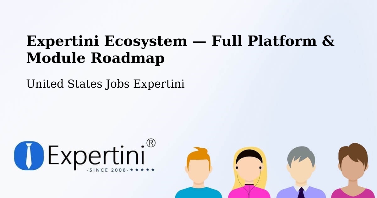 Expertini Ecosystem — Full Platform & Module Roadmap – Crystal Lake