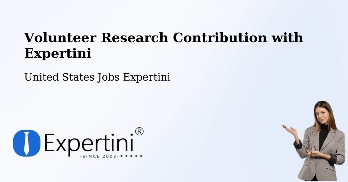 Volunteer Research Contribution Program – Crystal Lake - United States Jobs Expertini